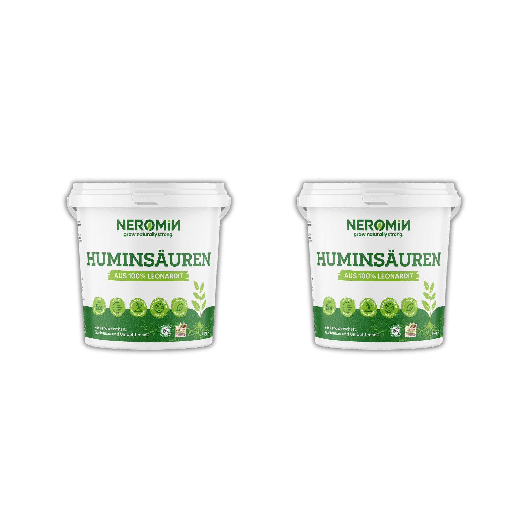 2-Pack (10 Liter) - NEROMIN - Huminsäuren aus 100% Leonardit (2x5 Liter)