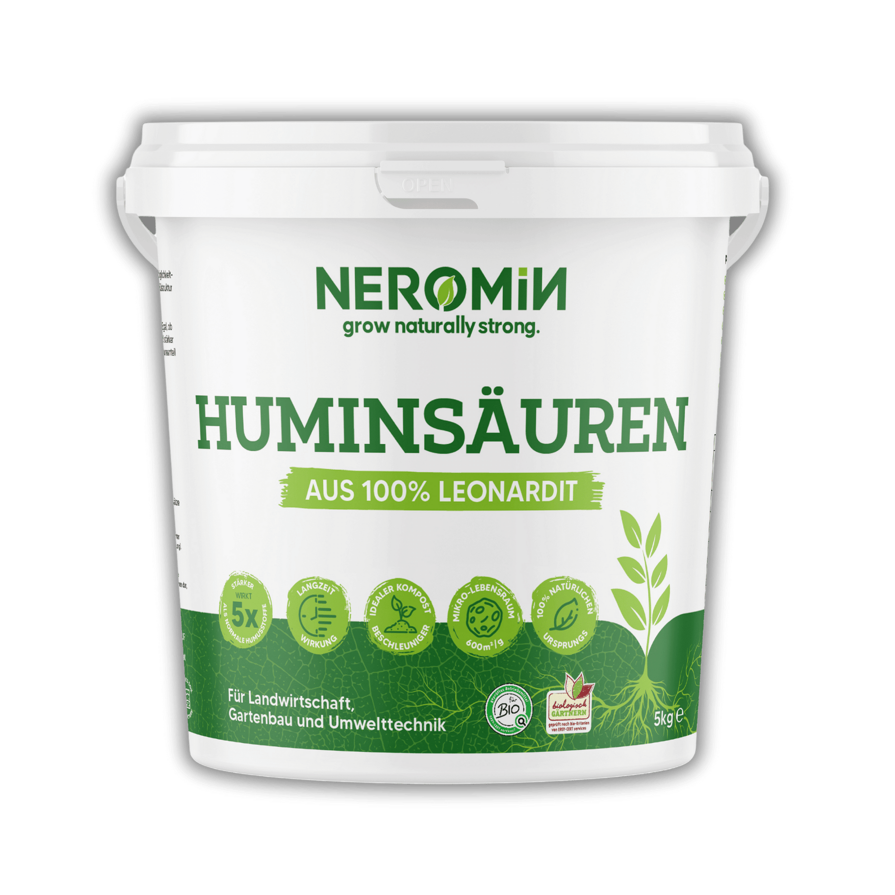 2-Pack (10 Liter) - NEROMIN - Huminsäuren aus 100% Leonardit (2x5 Liter)
